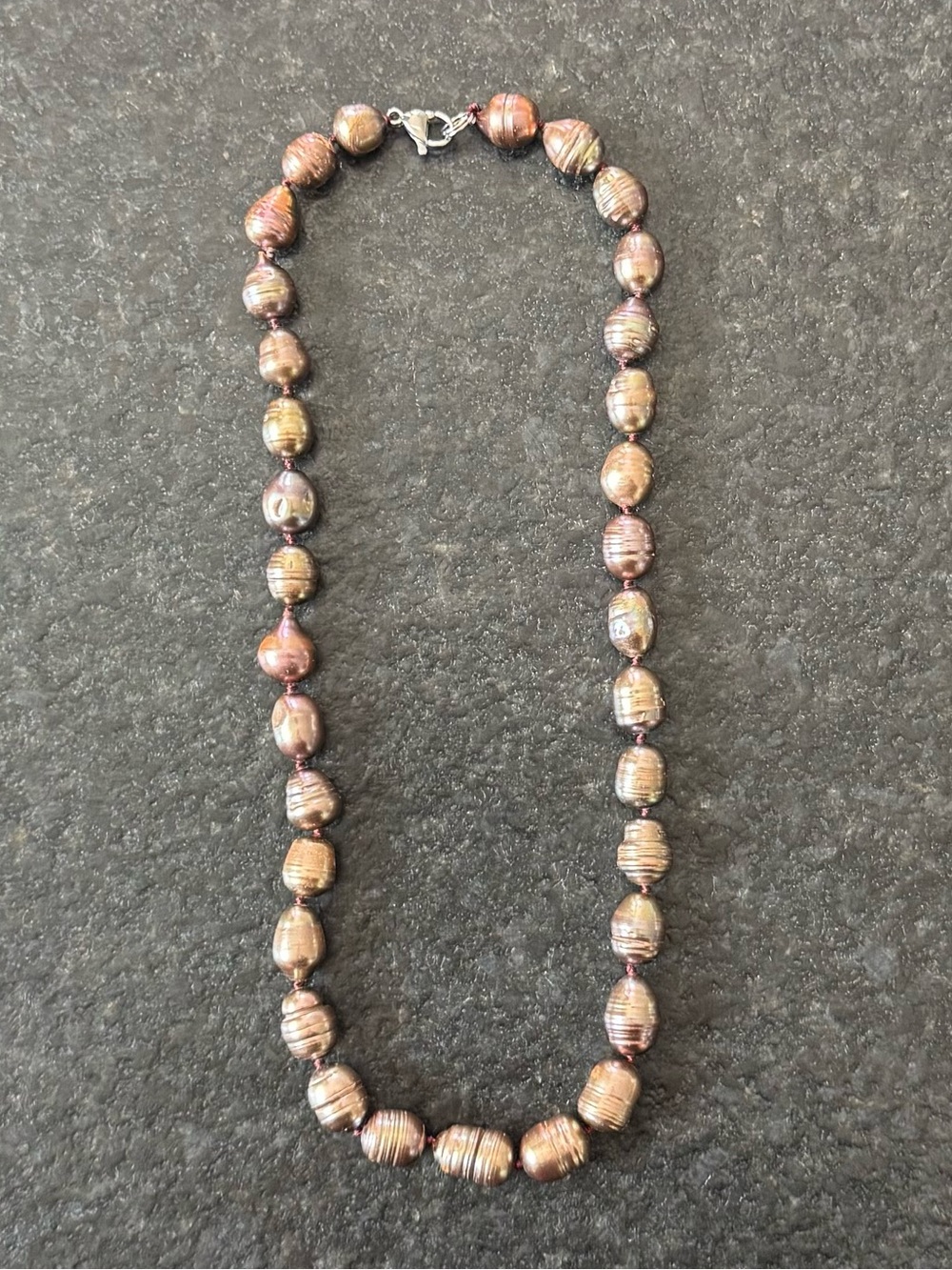 NWOT Tuckernuck Toasted Brown Pearl Necklace
